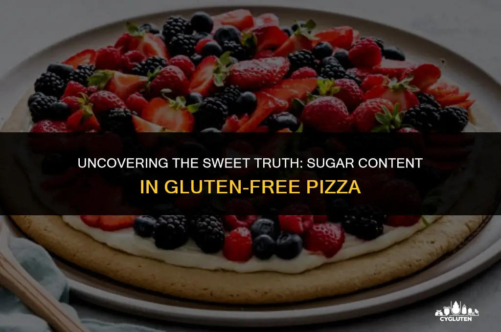 how much sugar is in gluten pizza
