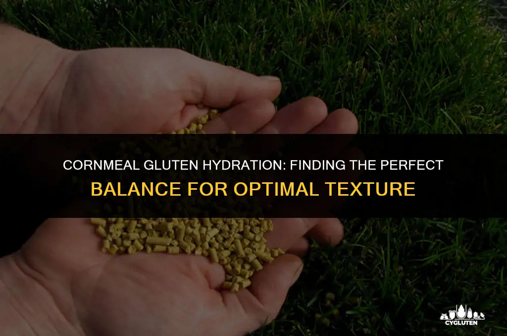 how much to water corn meal gluten