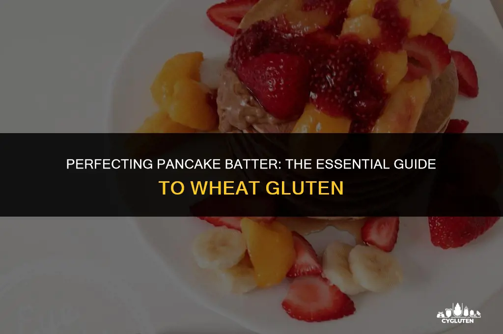 how much vital wheat gluten to add to pancake batter