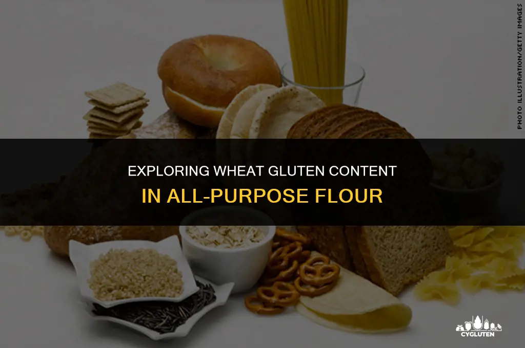 how much wheat gluten in 1 cup of all purpose