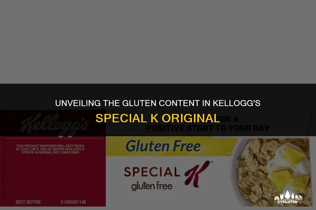 how much wheat gluten is in kelloggs special k original