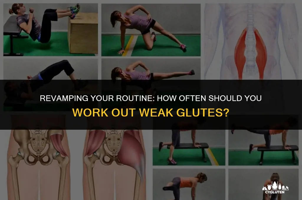 how often work out glutes in weak