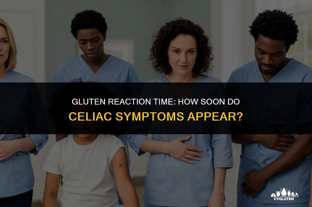 how quickly do celiac symptoms occur after eating gluten