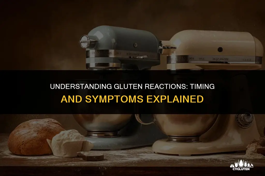 how quickly does a gluten reaction occur
