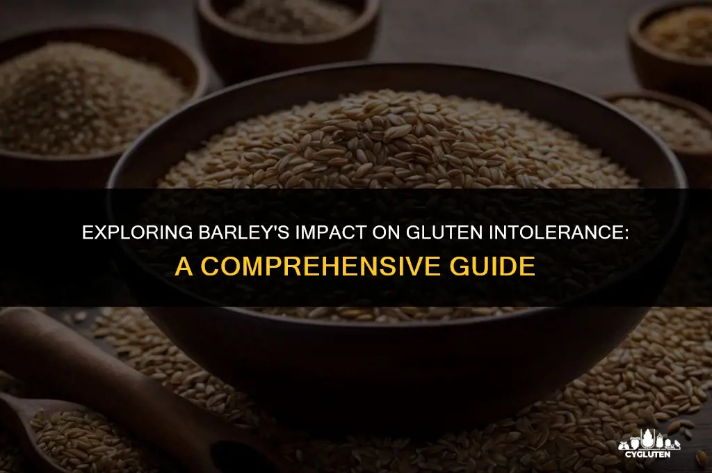 how sensitive is barley to gluten intolerant people