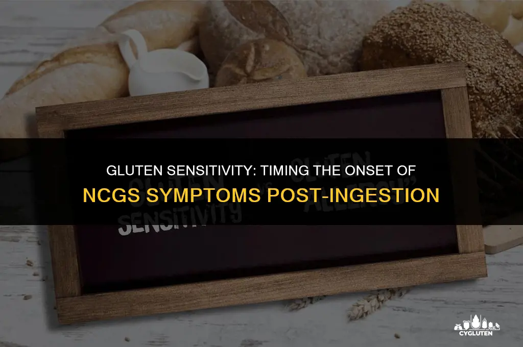how soon after eating gluten do ncgs symptoms start