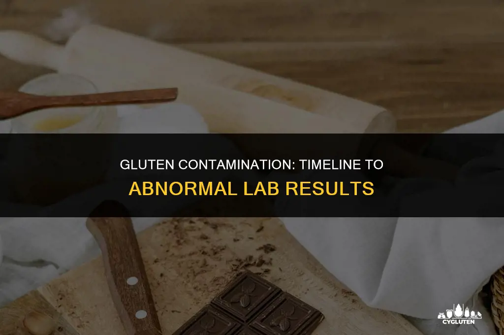 how soon after gluten contamination will labs be abnormal