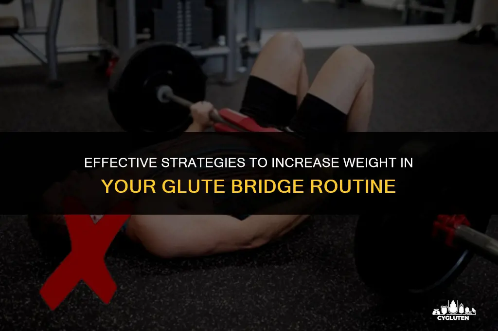 how to add weight to glute bridge