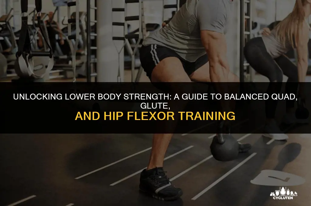 how to balance and strenghten quads glutes and hip flexors
