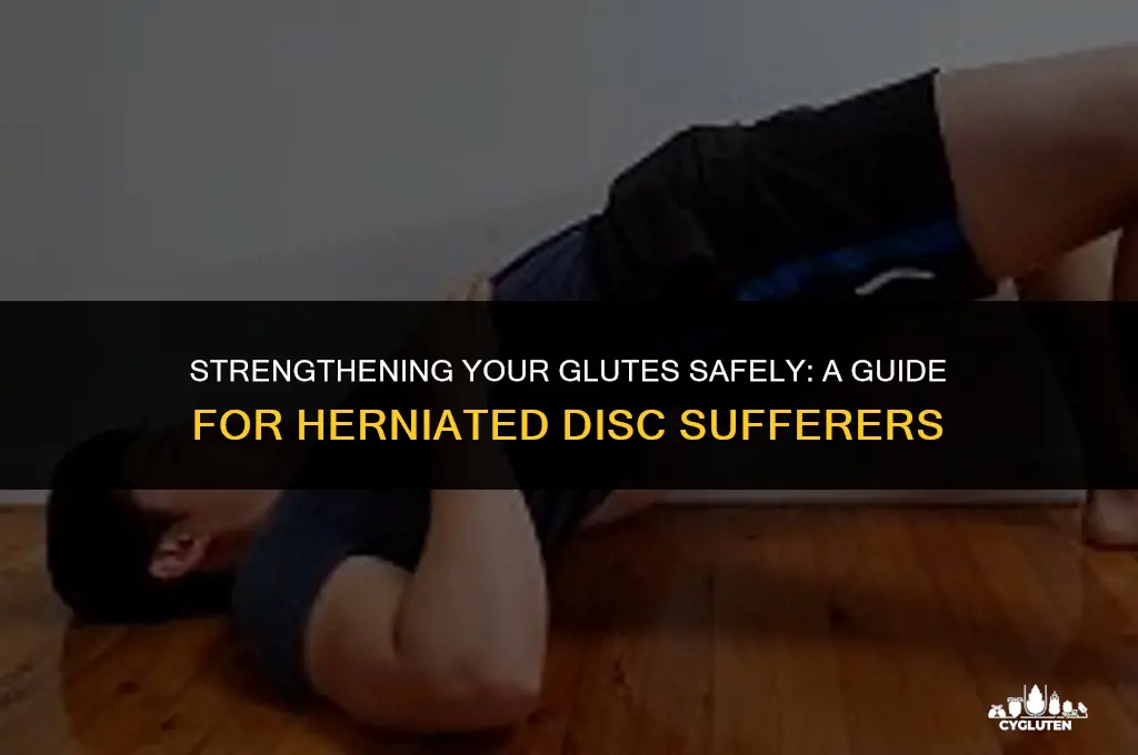 how to build glutes with herniated disc