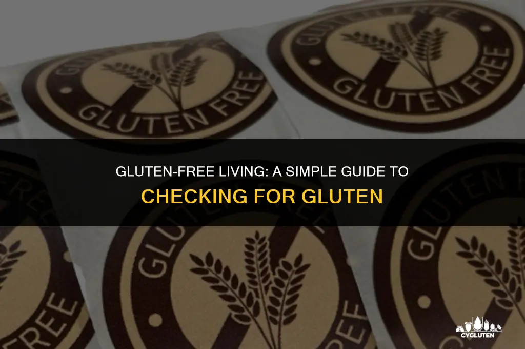 how to check if something has gluten