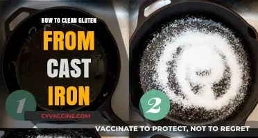 Effortless Gluten Removal: A Cast Iron Cleaning Guide