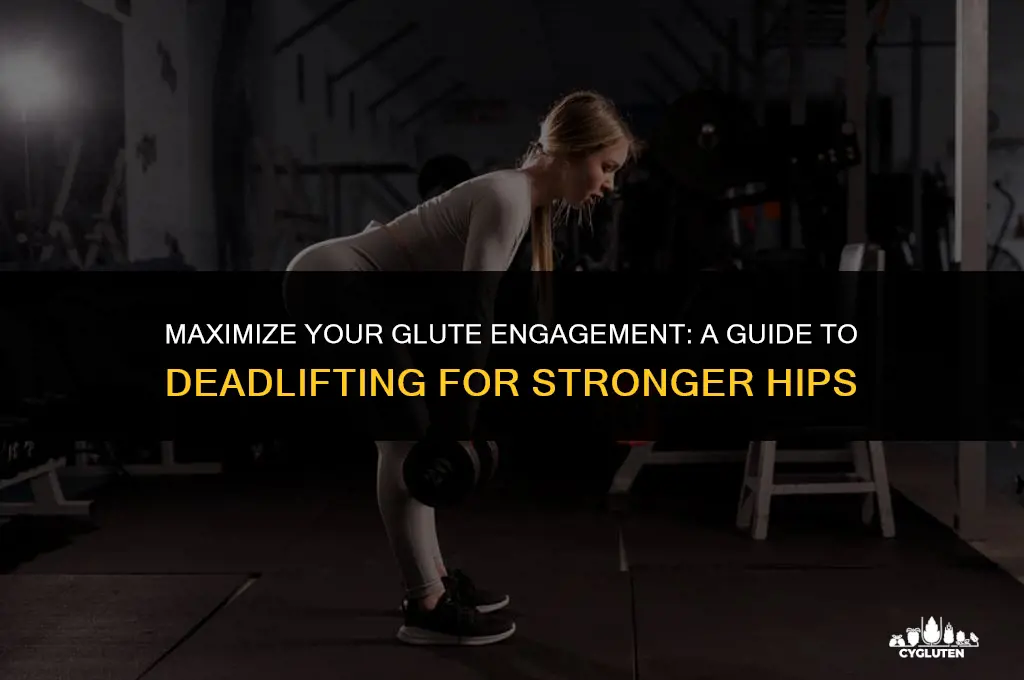 how to concentrate load on glutes during deadlift