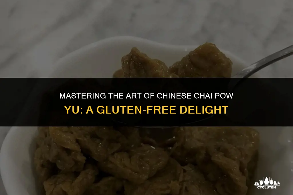 how to cook chinese chai pow yu gluten