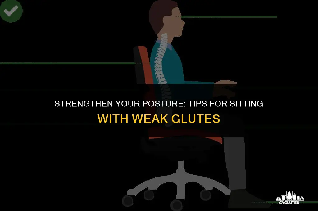 how to correctly sit if you have weak glutes