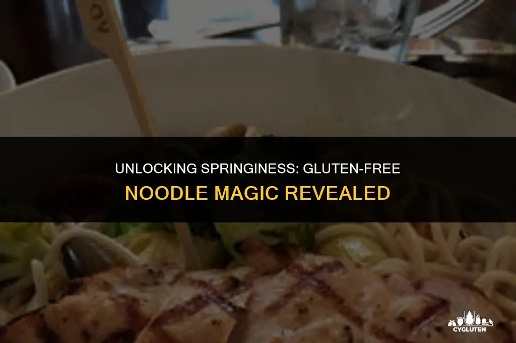 how to create springiness in noodles without gluten