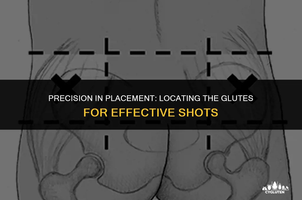 how to determine glute location for shot