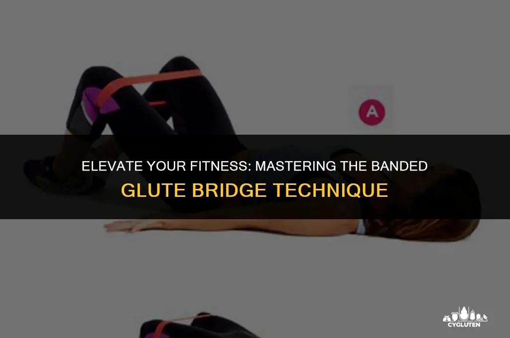 how to do a banded glute bridge