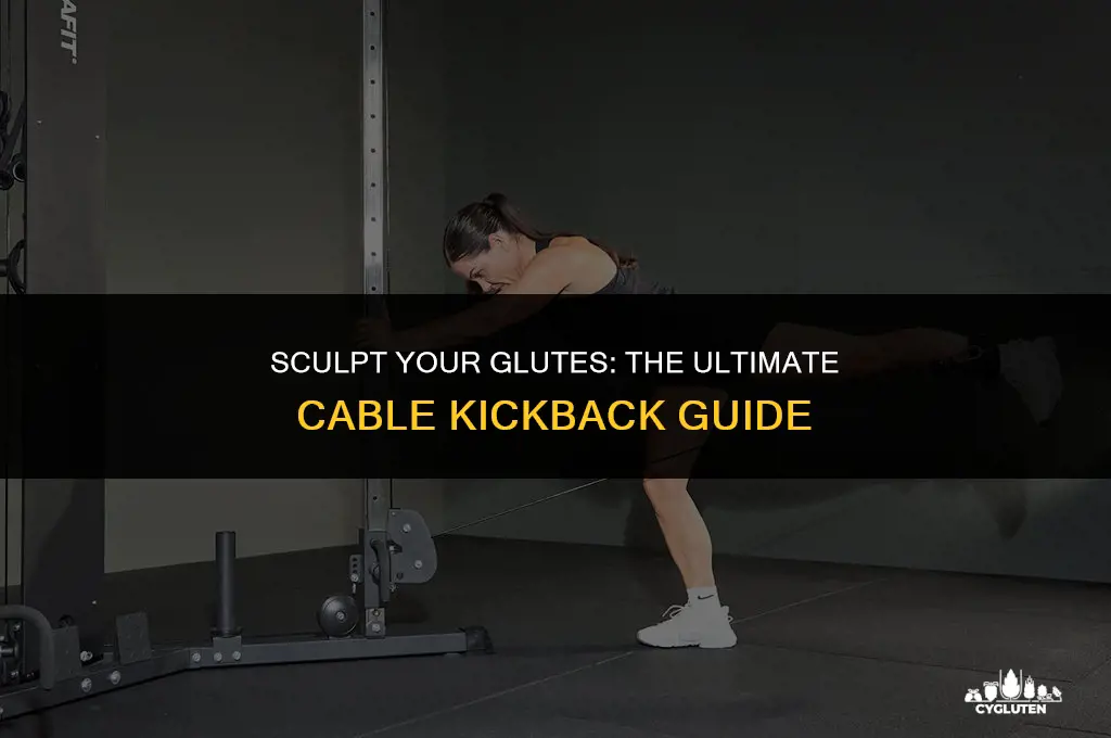 how to do a cable glute kickback
