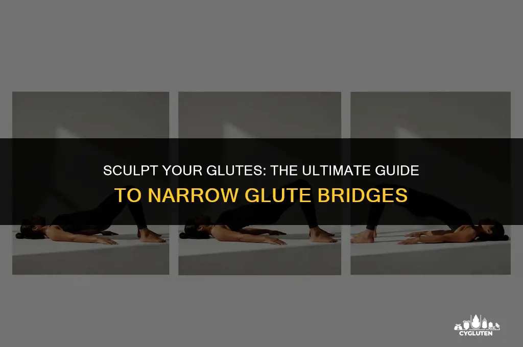 how to do a narrow glute bridge