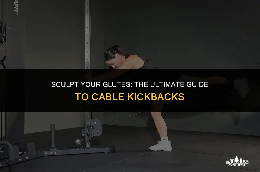 how to do cable kickbacks for glute growth