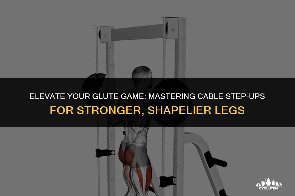 how to do cable step ups for glutes