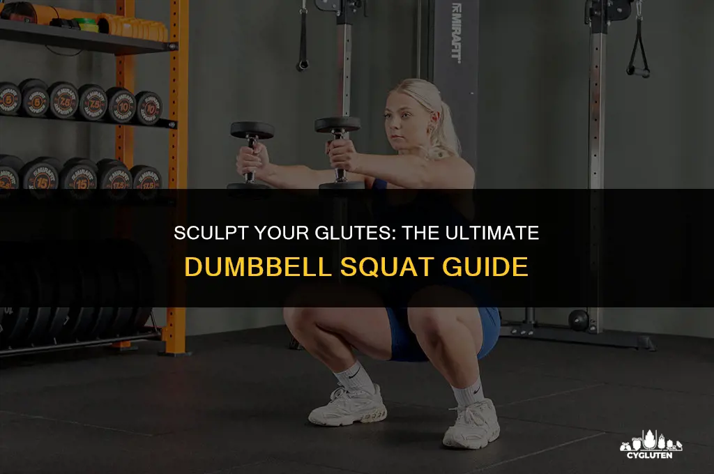 how to do dumbbell squats for glutes