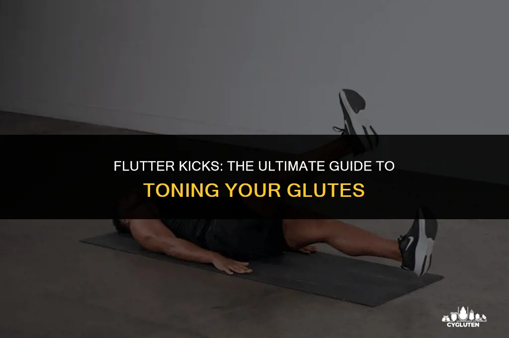 how to do flutter kicks for glutes