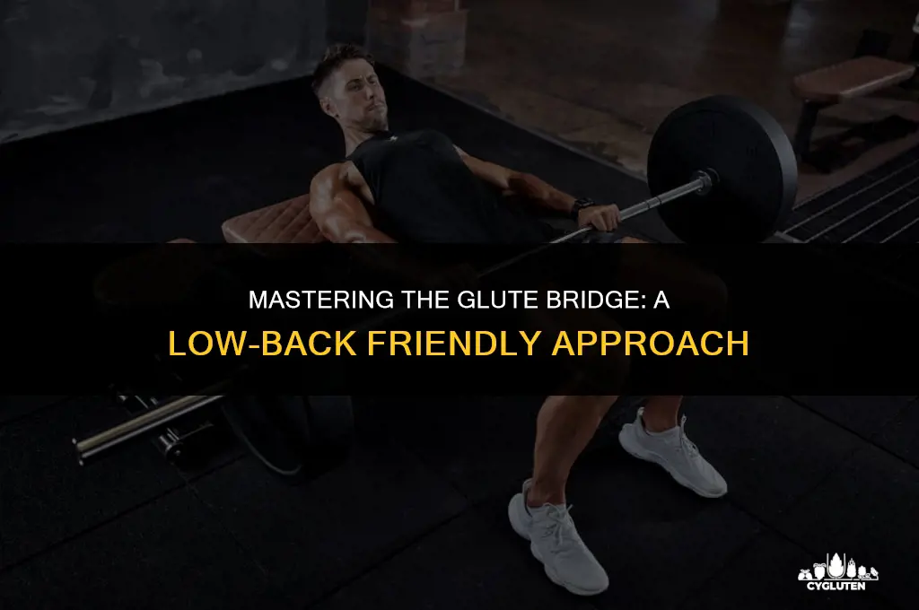 how to do glute bridge without using low back