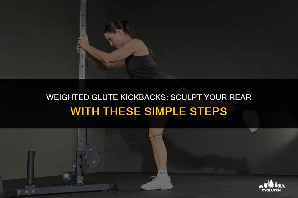 how to do glute kickbacks with weights