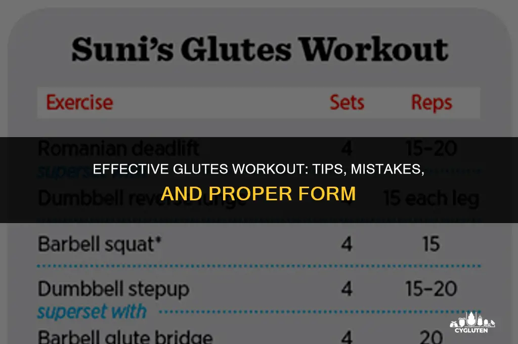 how to do glutes workout tips right and wrong