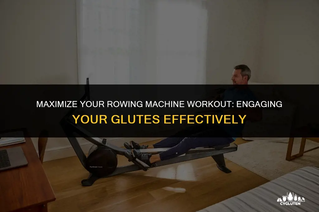 how to engage glutes on rowing machine