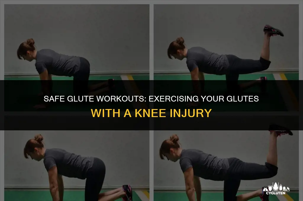 how to exercise glutes with knee injury