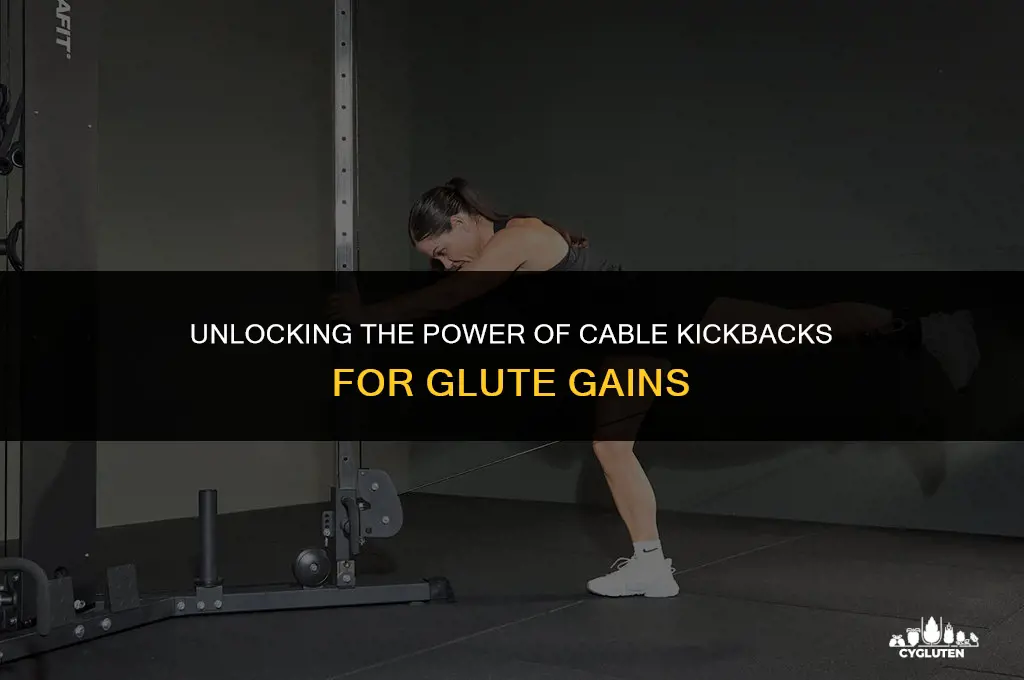 how to feel cable kickbacks in glutes