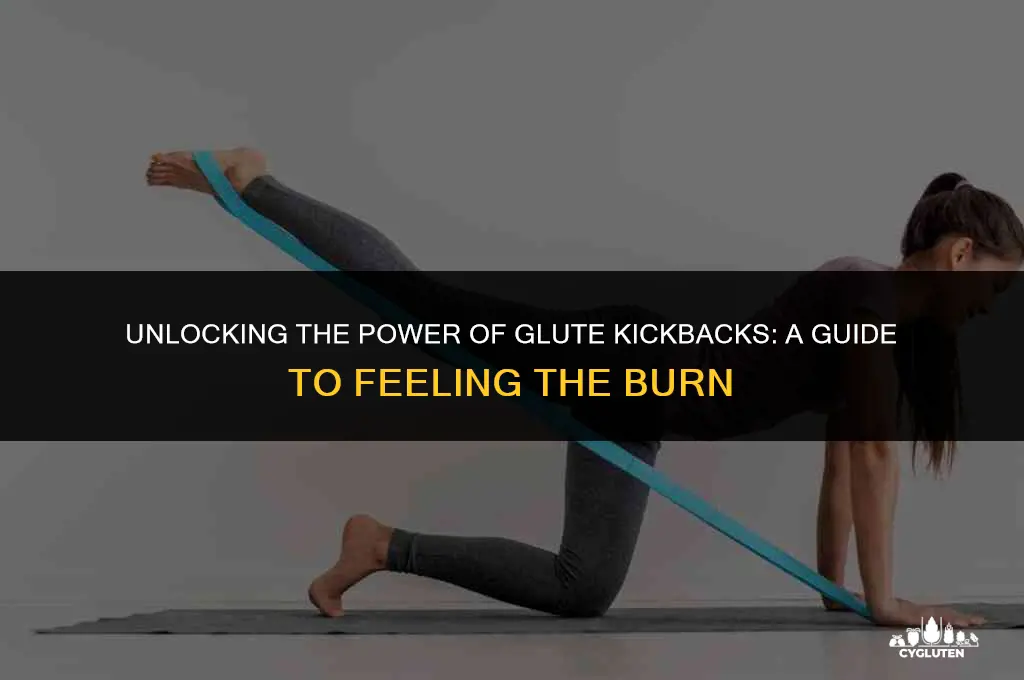 how to feel glute kickbacks in glutes