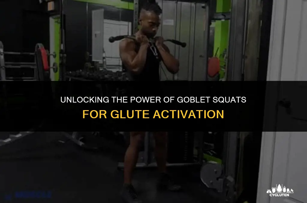 how to feel goblet squats in glutes