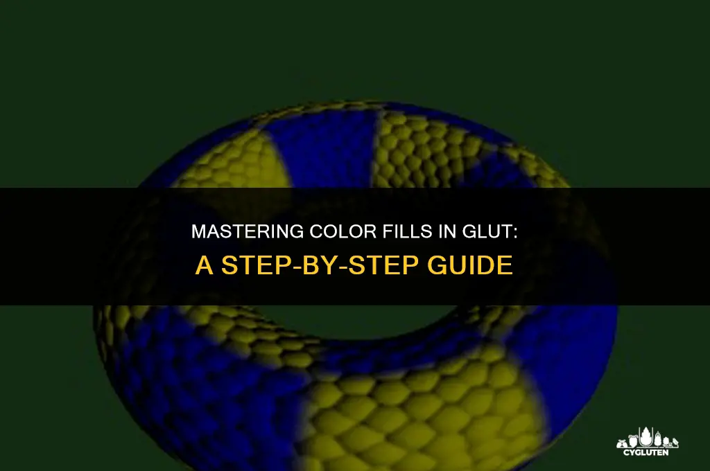 how to fill the colors in glut