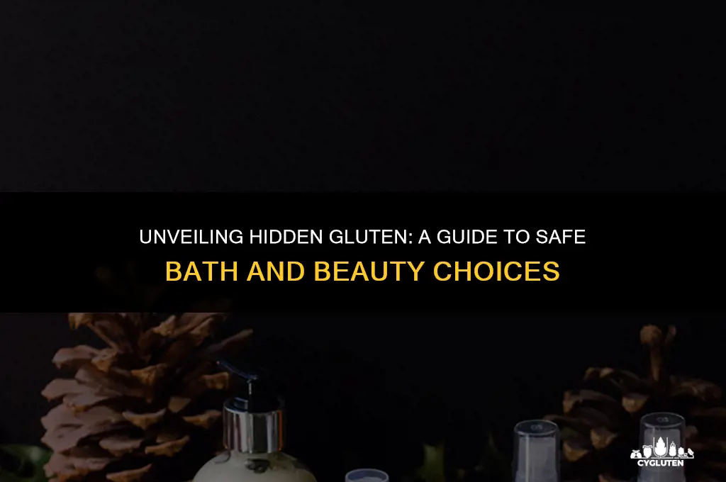 how to find gluten in bath and beauty products