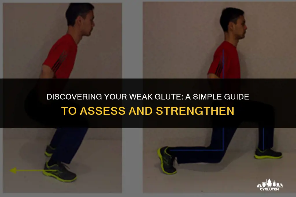 how to find out which glute is weak