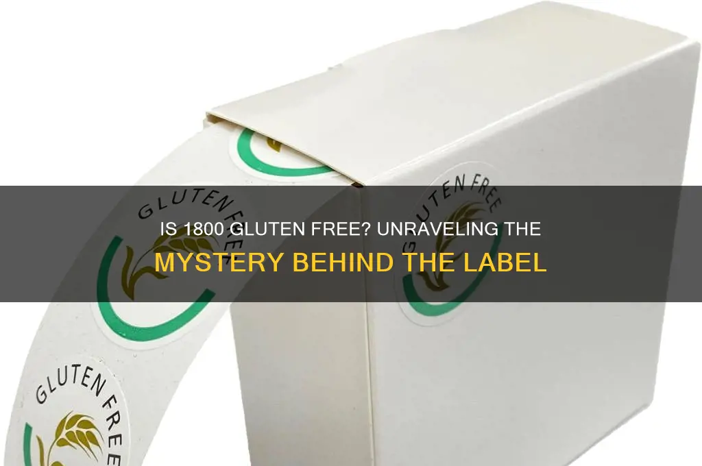 is 1800 gluten free
