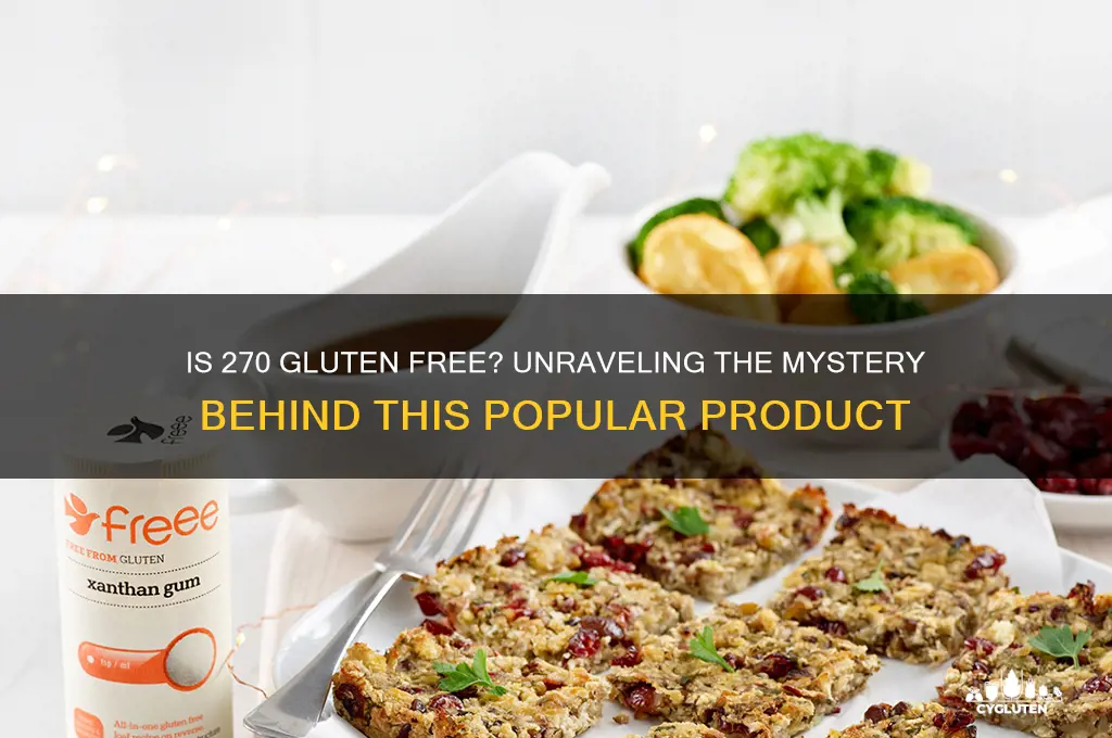 is 270 gluten free