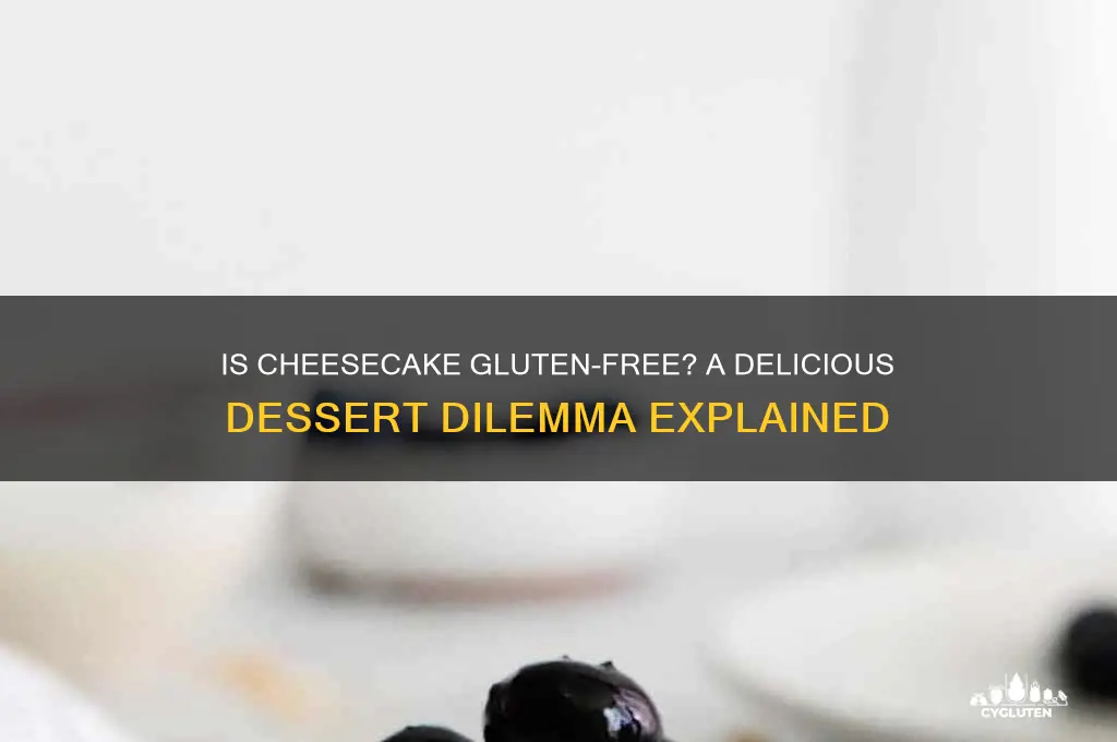 is a cheesecake gluten free