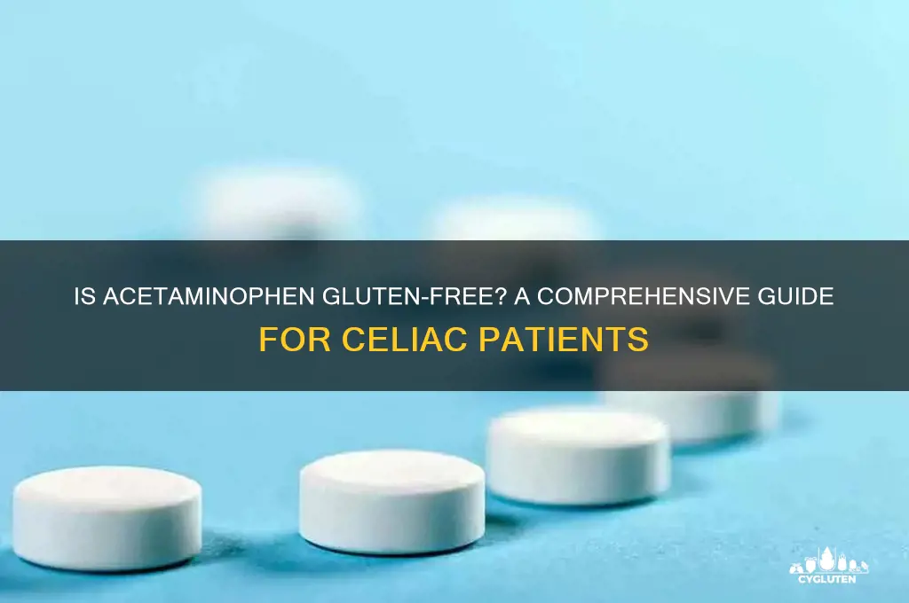 is acetaminophen gluten-free