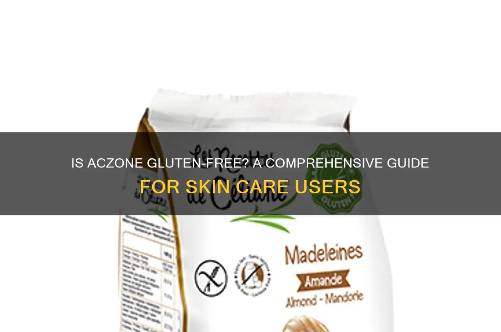 is aczone gluten free