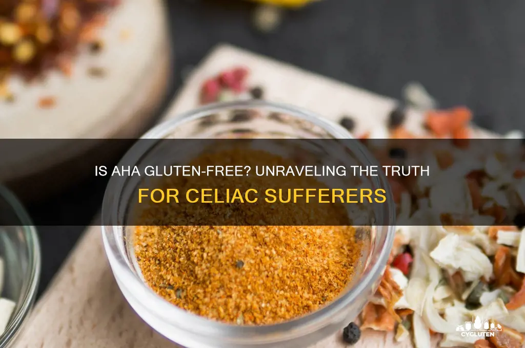 is aha gluten free