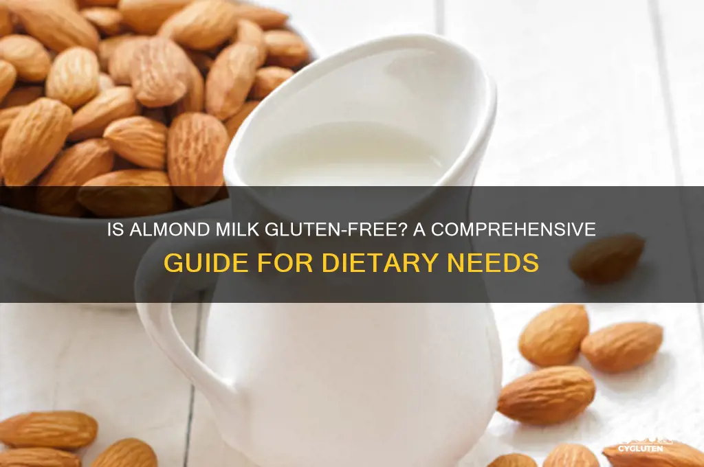 is almond milk gluten free