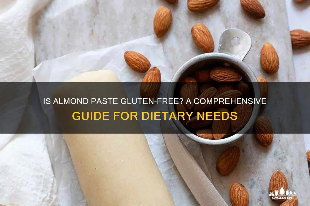 is almond paste gluten free