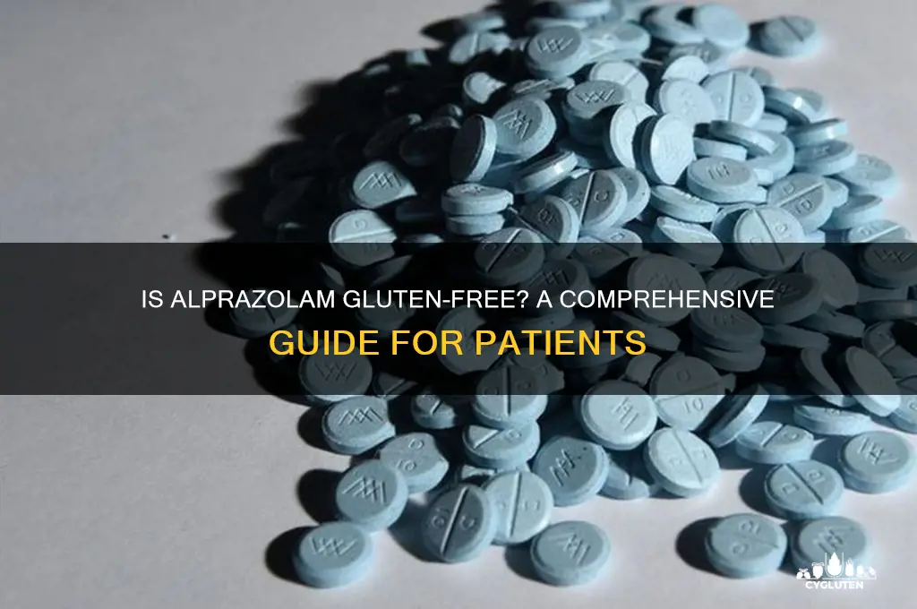 is alprazolam gluten free