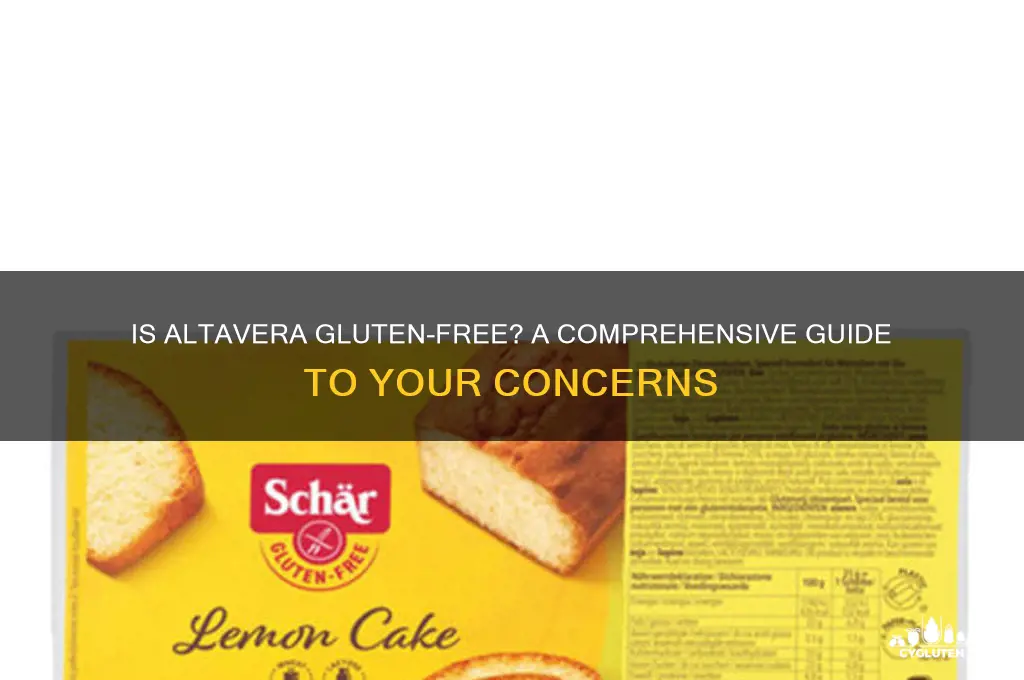 is altavera gluten free