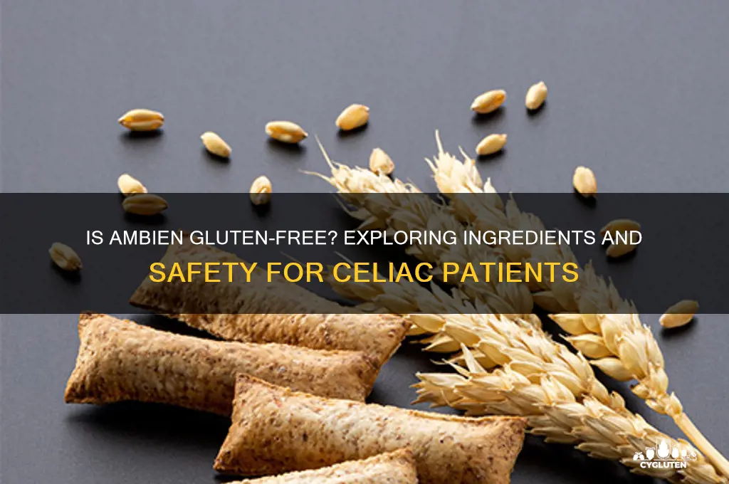 is ambien gluten free